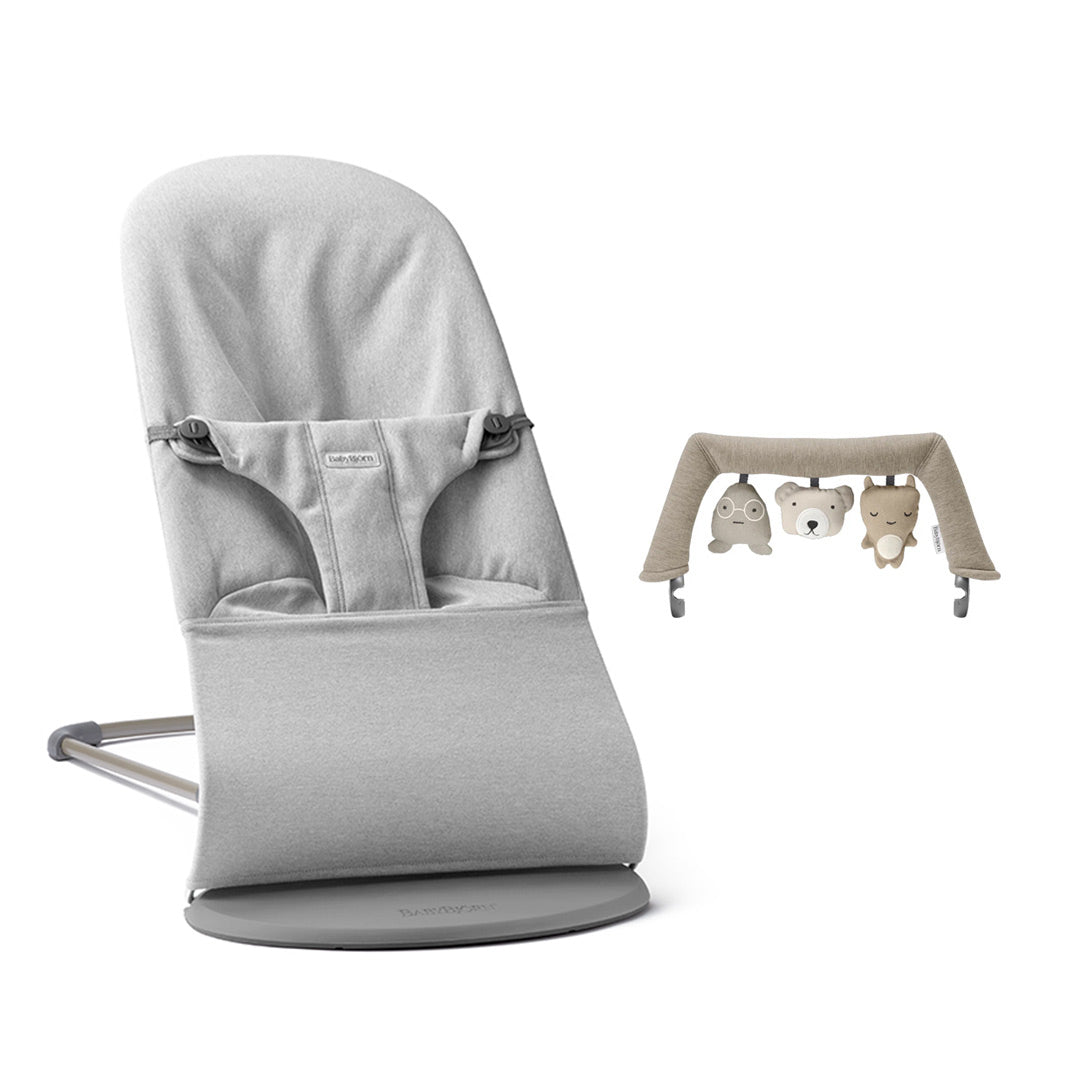 BabyBjörn Bouncer Bliss Woven Mélange - Light Grey