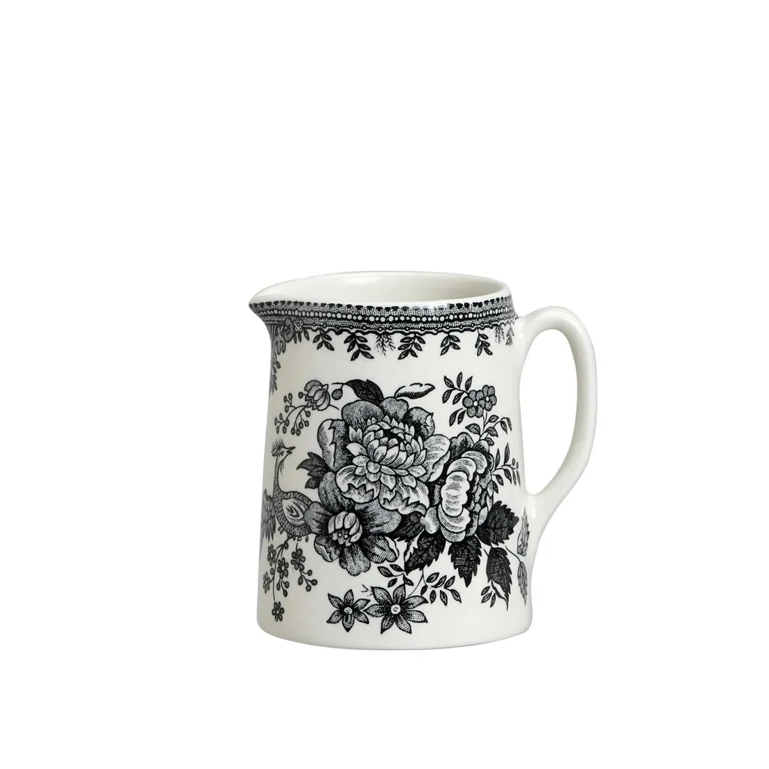 Burleigh Black & White Asiatic Pheasants Mini Tankard Jug 160ml/0.25pt