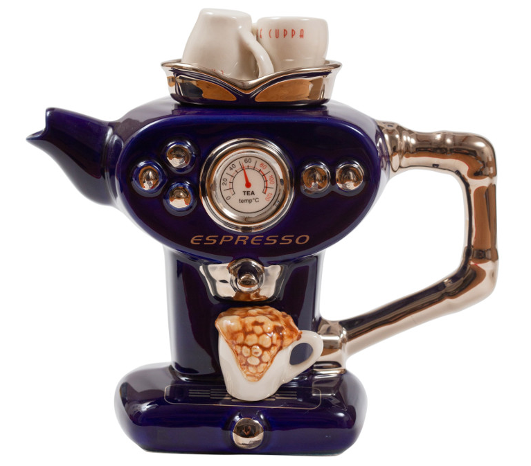 Ceramic Inspirations Blue Espresso One Cup Teapot