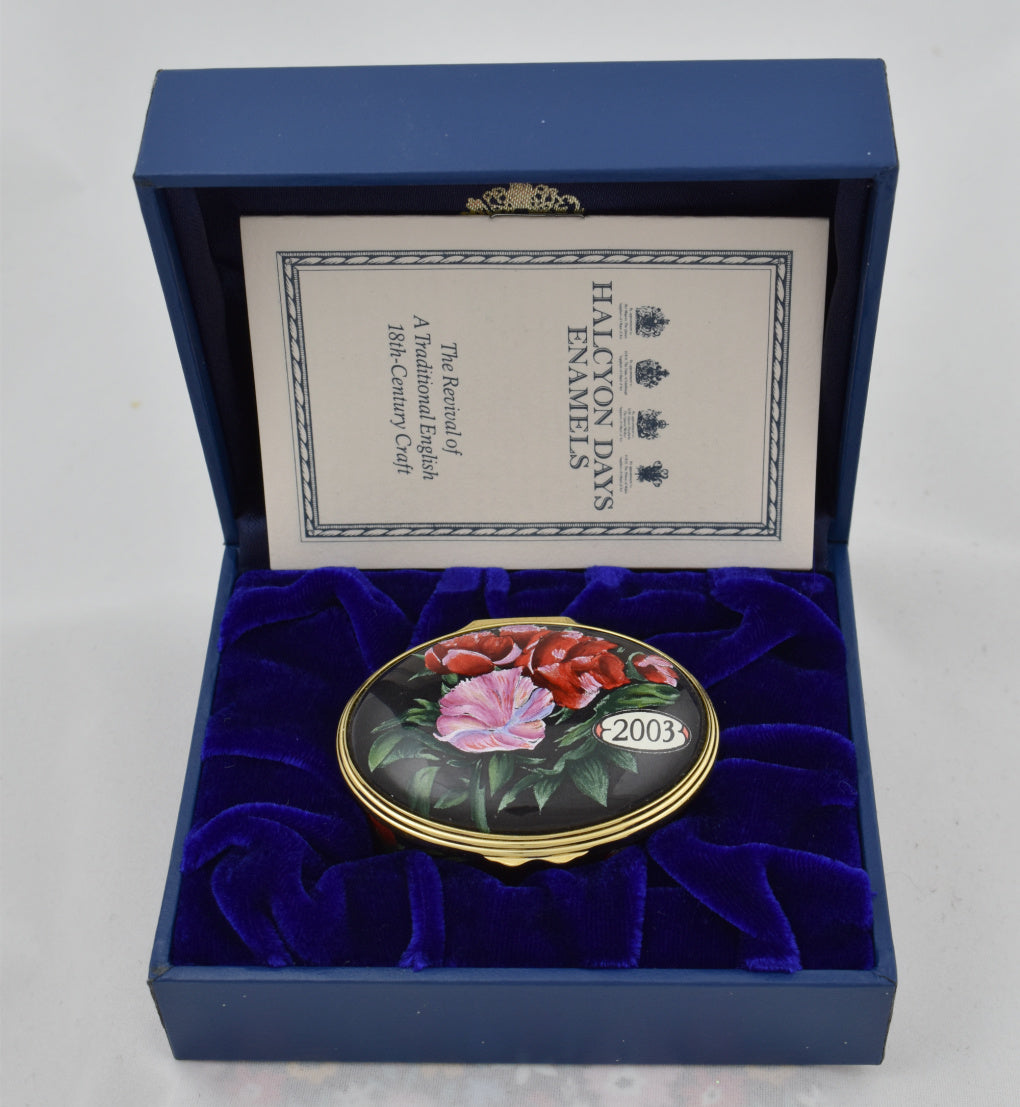 Halcyon Days 2003 A Year To Remember Enamel Box