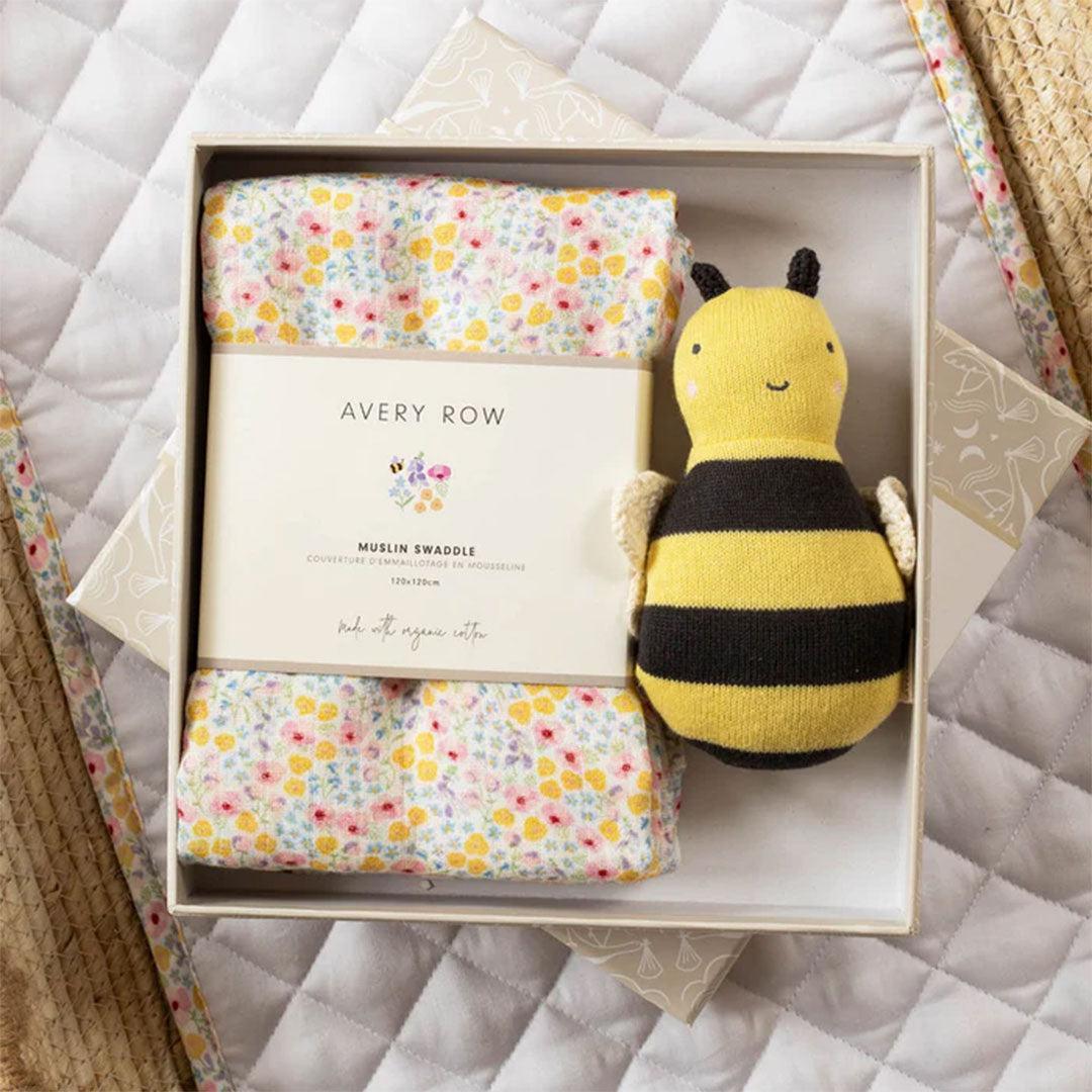 Avery Row Swaddle & Cuddle New Baby Gift Set - Wildflower Garden
