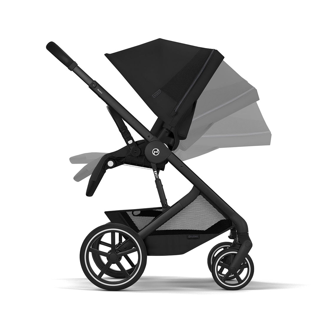 CYBEX Balios S Lux Pushchair + Fold Carry Cot - Moon Black