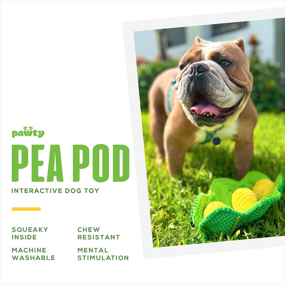 PAWTY Dog Toys - Pea Pod Interactive Snuffle Dog Toy