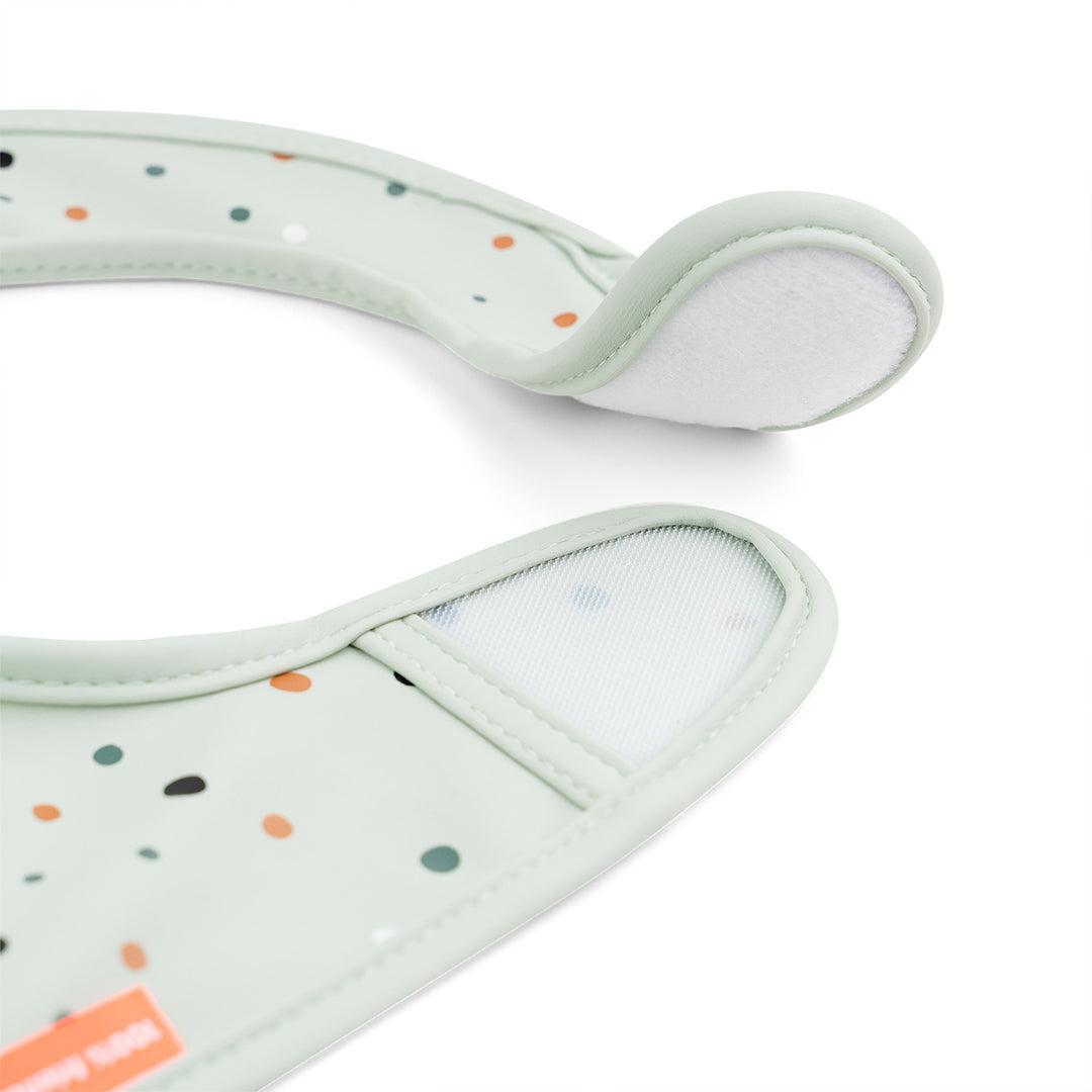 Done By Deer Bib with Velcro 2 Pack - Croco Green