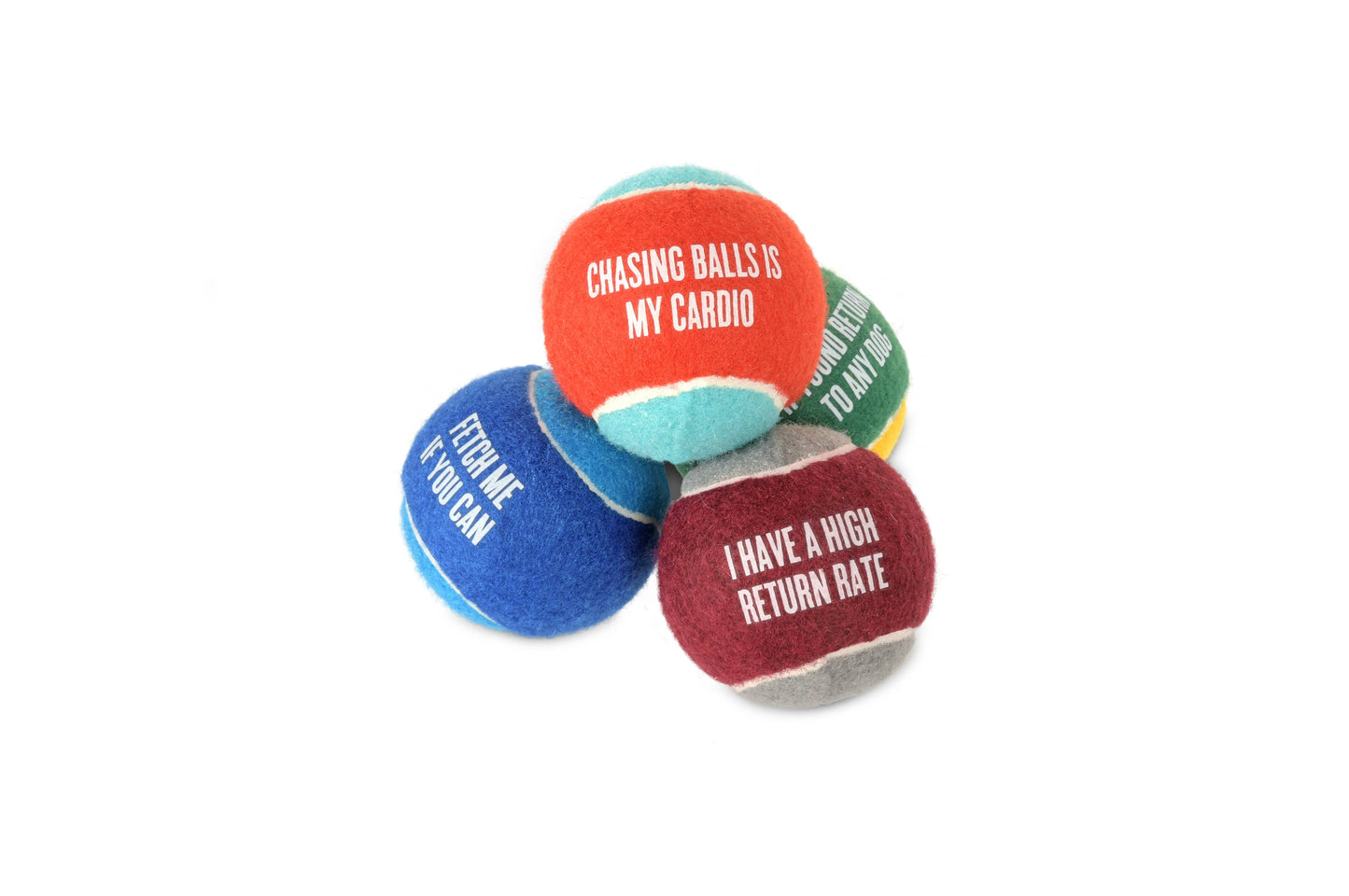 P.L.A.Y. Pet Lifestyle and You - Dog Tennis Ball - 4 Pack