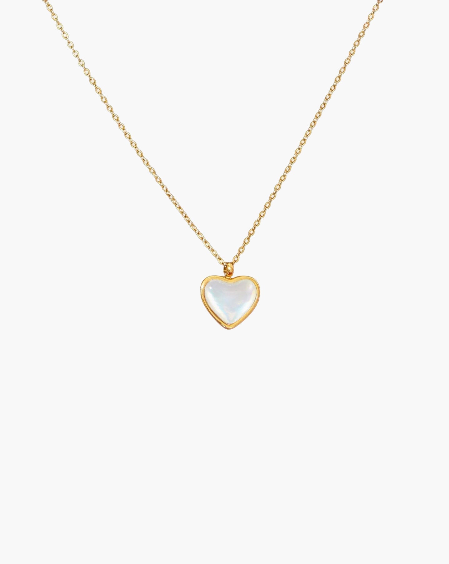 Mother of Pearl Heart Necklace