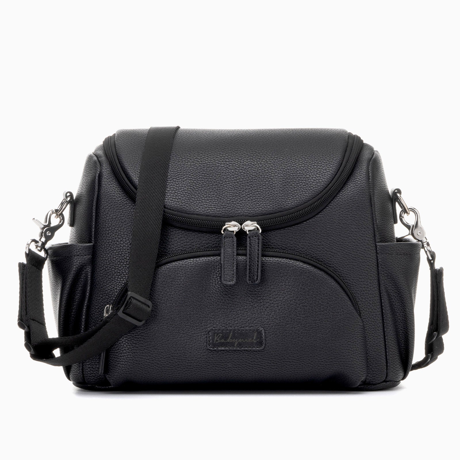 Babymel Lenni Vegan Leather Compact Changing Bag - Black