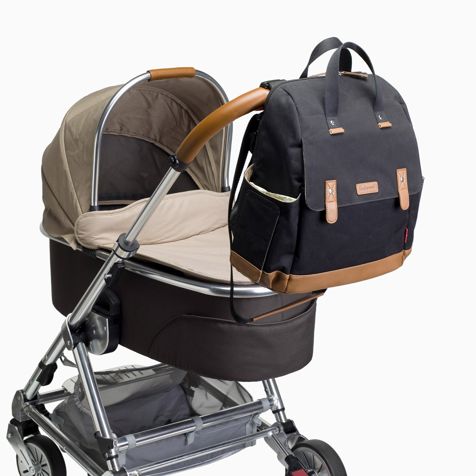 Babymel Robyn Eco Convertible Backpack - Black