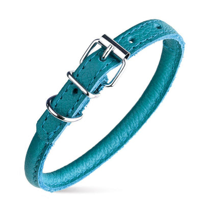 Dog Bar Soft Leather Rolled Collar