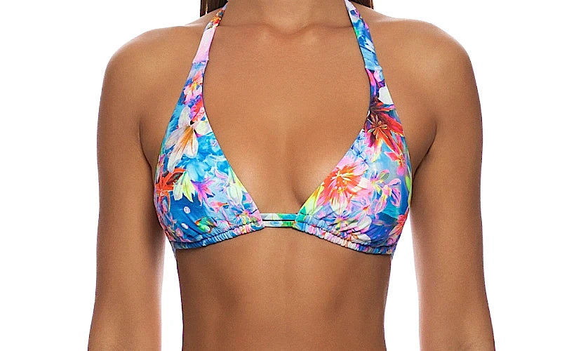 Triangle Halter-Ruched Front Bikini