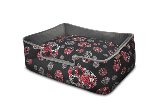 P.L.A.Y. Pet Lifestyle and You - Skulls & Roses Lounge Bed