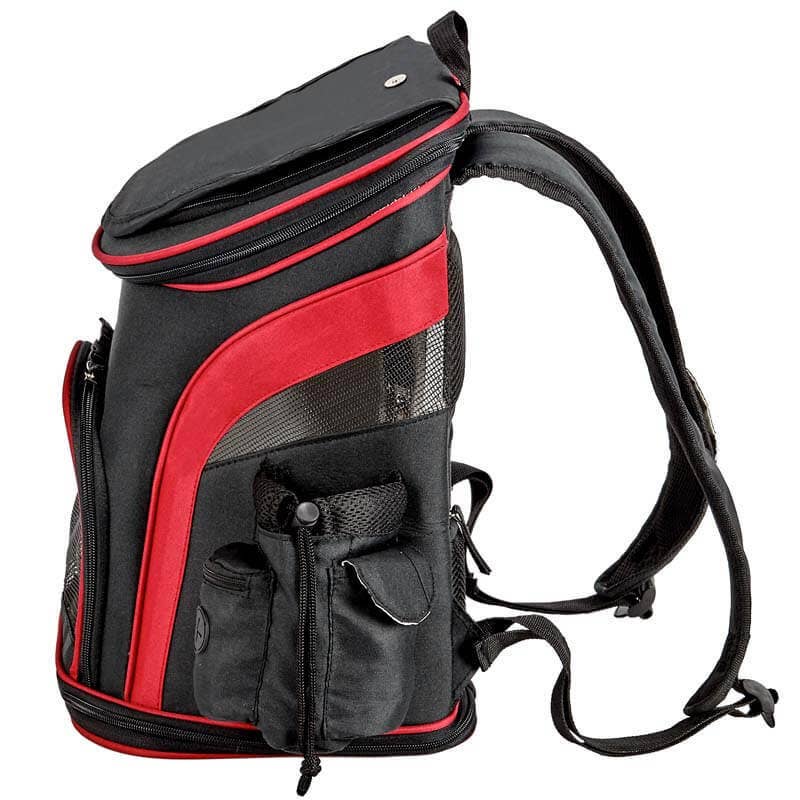 Katziela - Pet Carrier Voyager Backpack For Dogs and Cats Red
