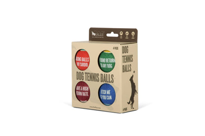 P.L.A.Y. Pet Lifestyle and You - Dog Tennis Ball - 4 Pack