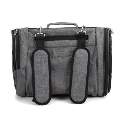 Prefer Pets Travel Gear - Hideaway Backpack - Expandable Black