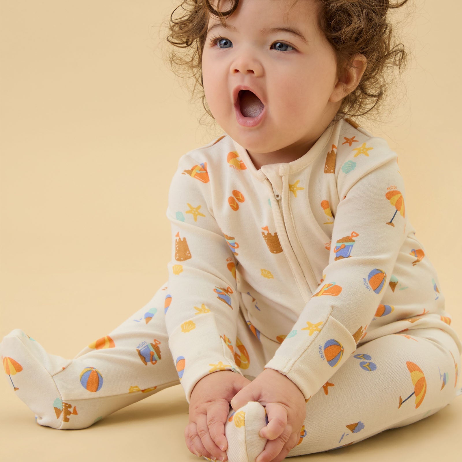 Beach Day Clever Zip Sleepsuit