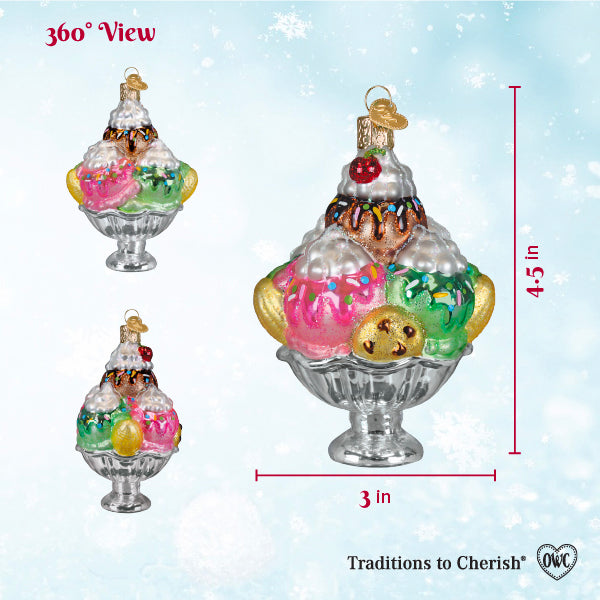 Decadence Delight Sundae Ornament