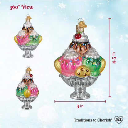 Decadence Delight Sundae Ornament