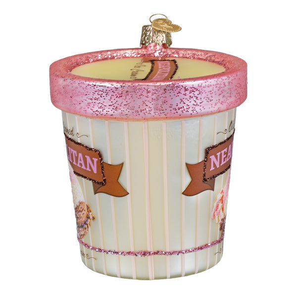 Neapolitan Ice Cream Pint Ornament