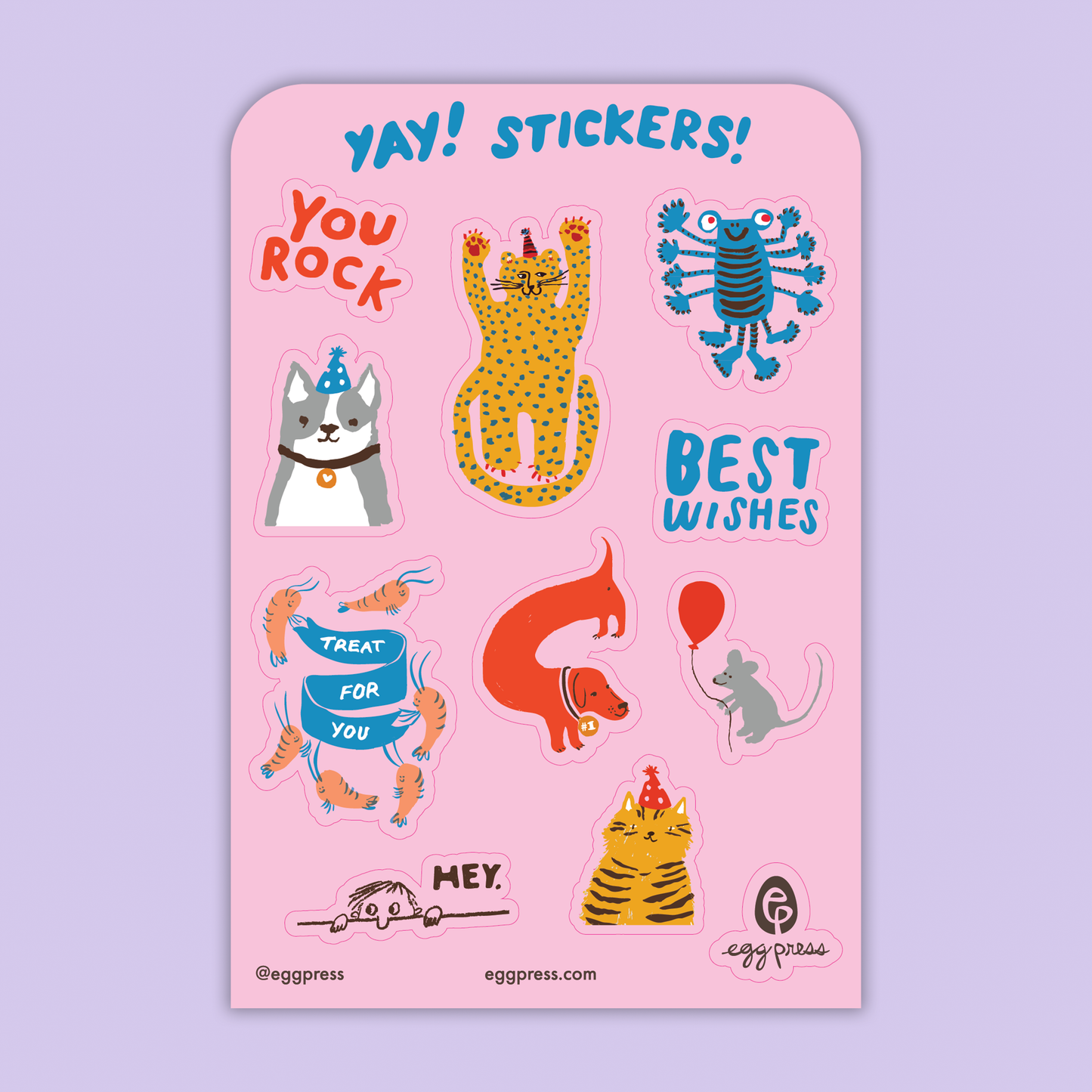 Card & Sticker Sheet Set - Holy Cow Congrats