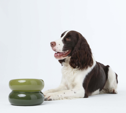 PEHOM - Soufflé Pet Bowl - Avocado Green