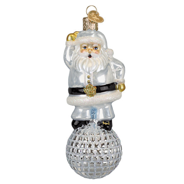 Disco Fever Santa Ornament