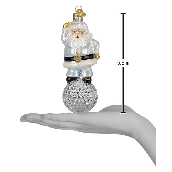 Disco Fever Santa Ornament
