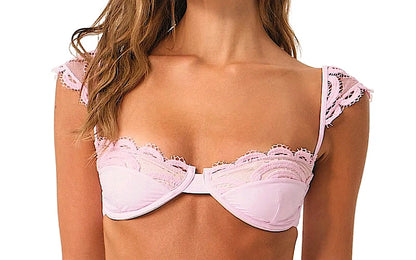 Gia Lace Underwire-Lace Fanned Bikini