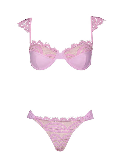 Gia Lace Underwire-Lace Fanned Bikini