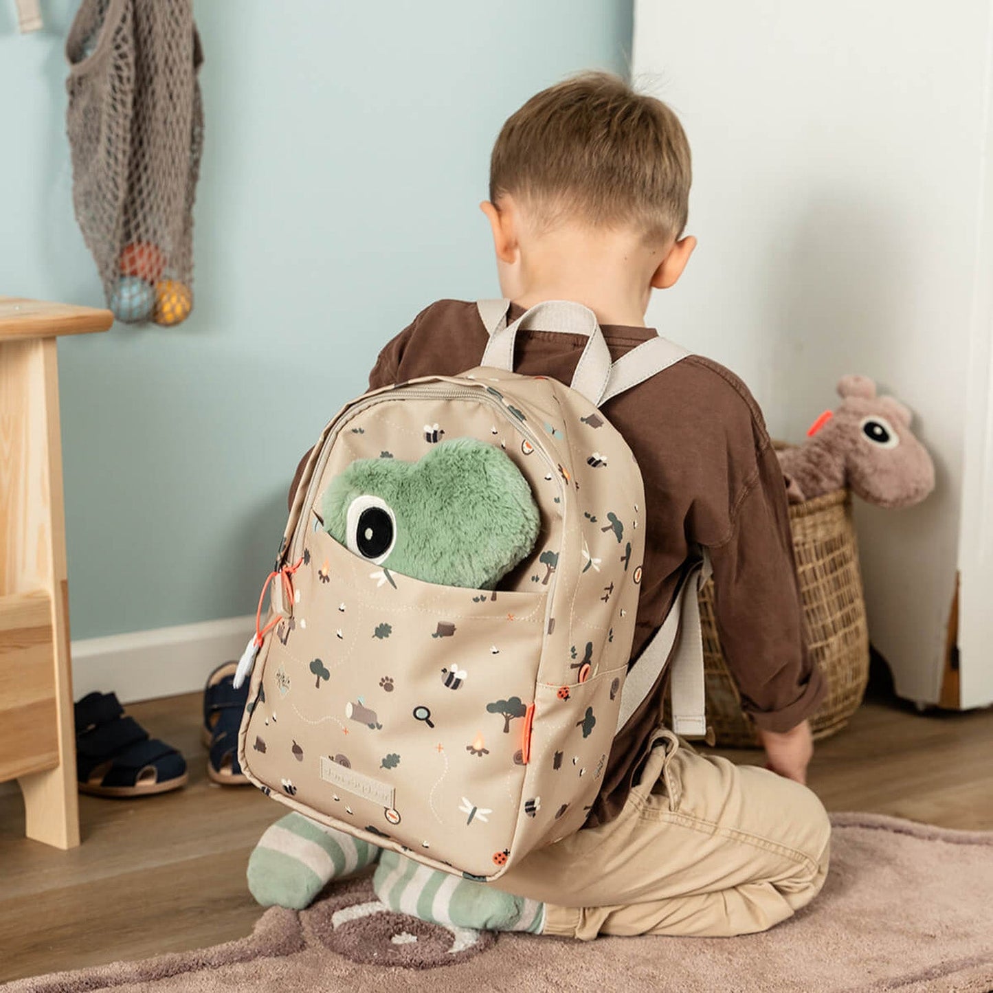 Done by Deer Kids Backpack - Tiny Trails Sand 7.5l