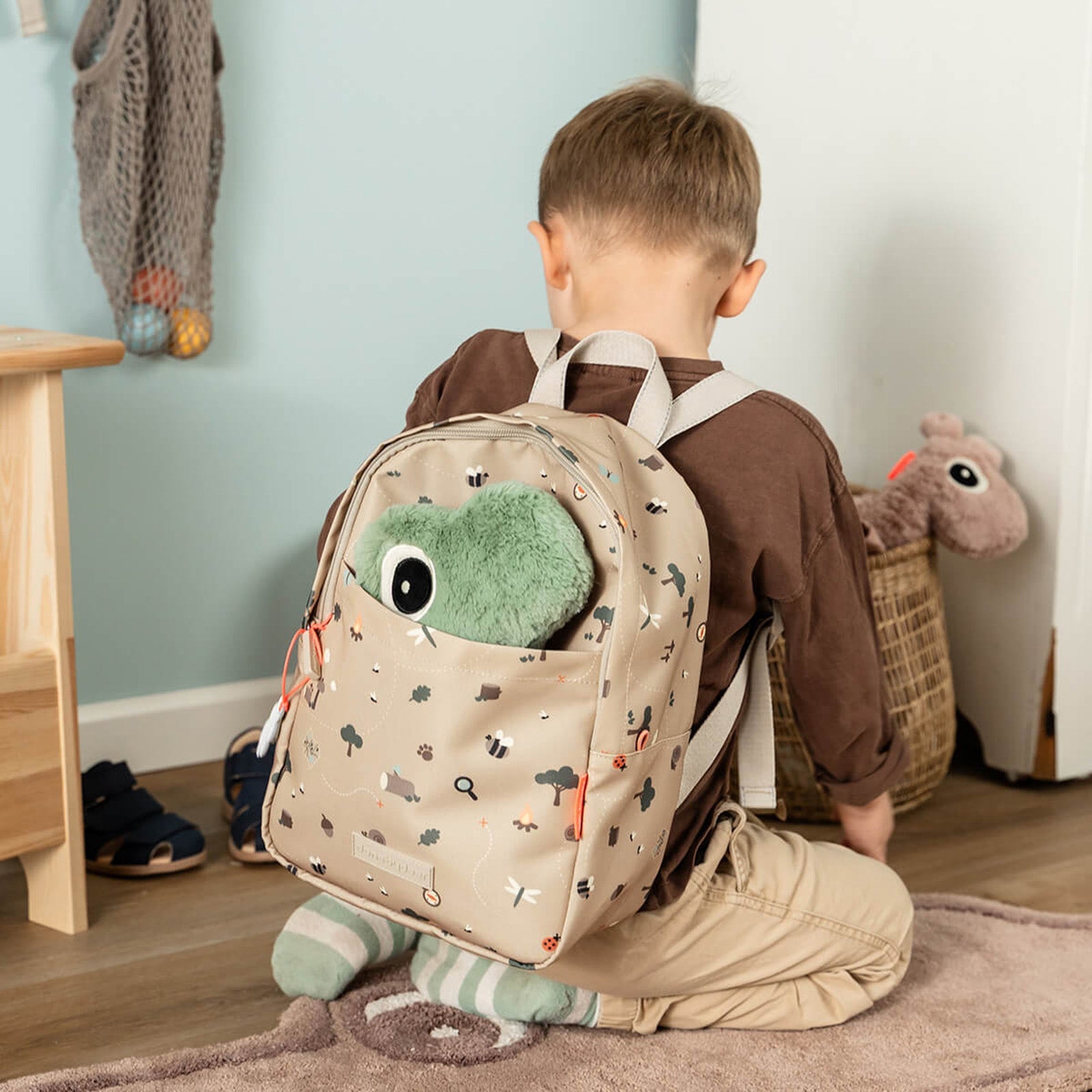 Done by Deer Kids Backpack - Tiny Trails Sand 7.5l