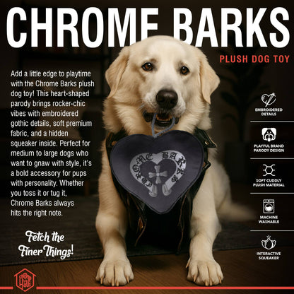 Chomp Haus - Chrome Barks – Plush Squeaky Designer Dog Toy