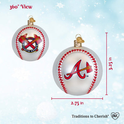 Braves Baseball Ornament