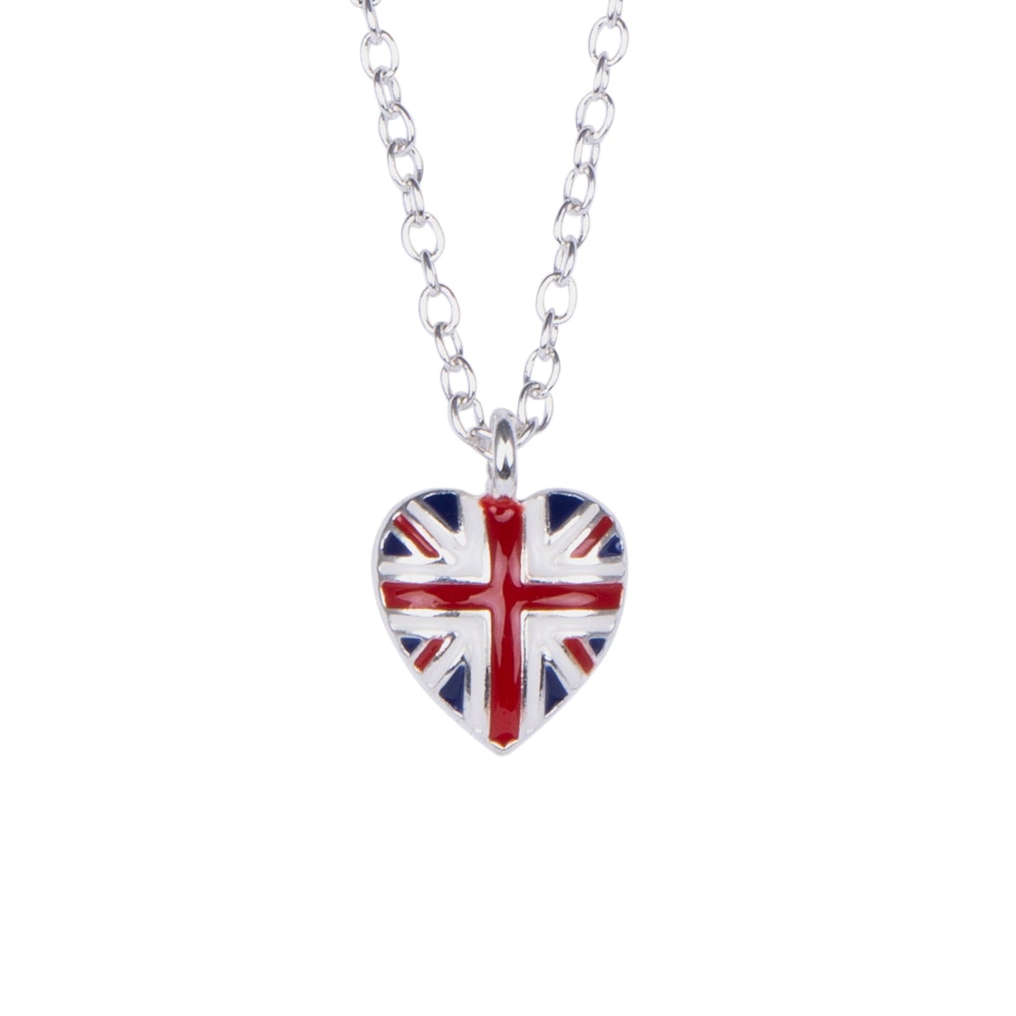 Alexander Thurlow Union Jack Heart Pendant Necklace