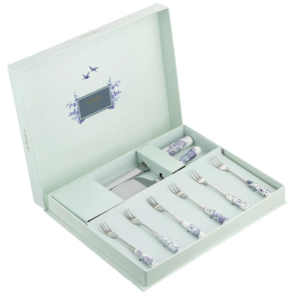 Aynsley Archive Blue Pastry Set