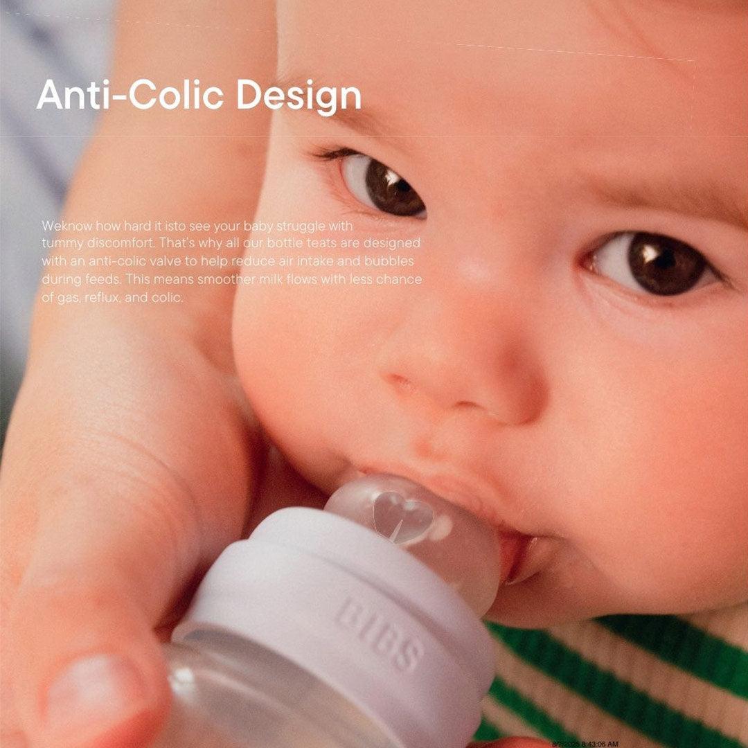 BIBS Medium Flow Baby Bottle Latex 1 Pack - Ivory