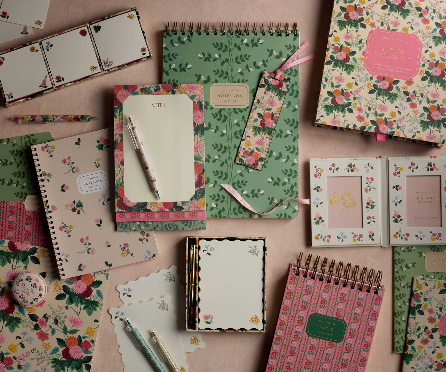 Large Top Spiral Notebook - Climbing Vines