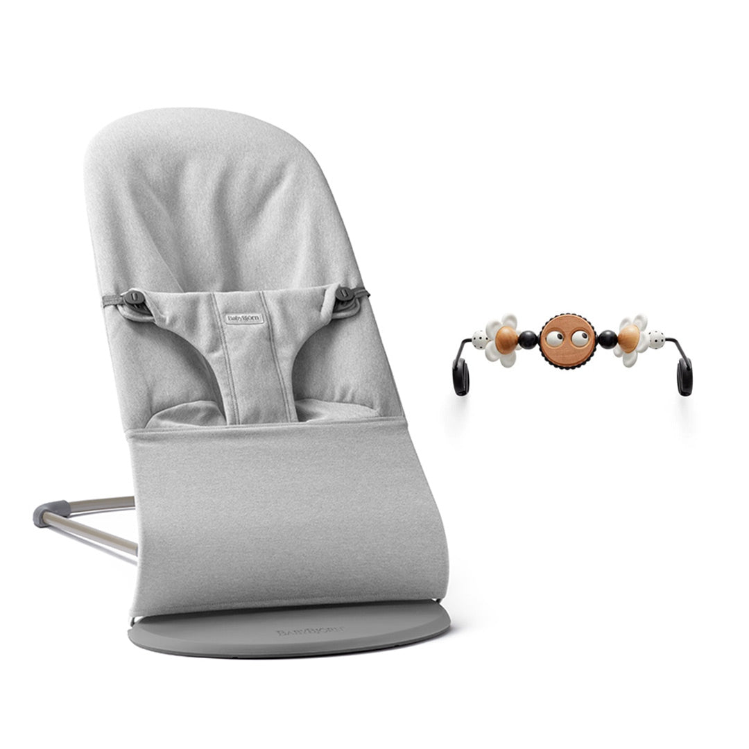 BabyBjörn Bouncer Bliss Woven Mélange - Light Grey
