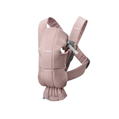 BabyBjörn Baby Carrier Mini - Woven - Dusty Pink
