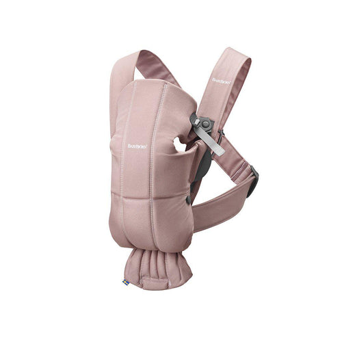 BabyBjörn Baby Carrier Mini - Woven - Dusty Pink