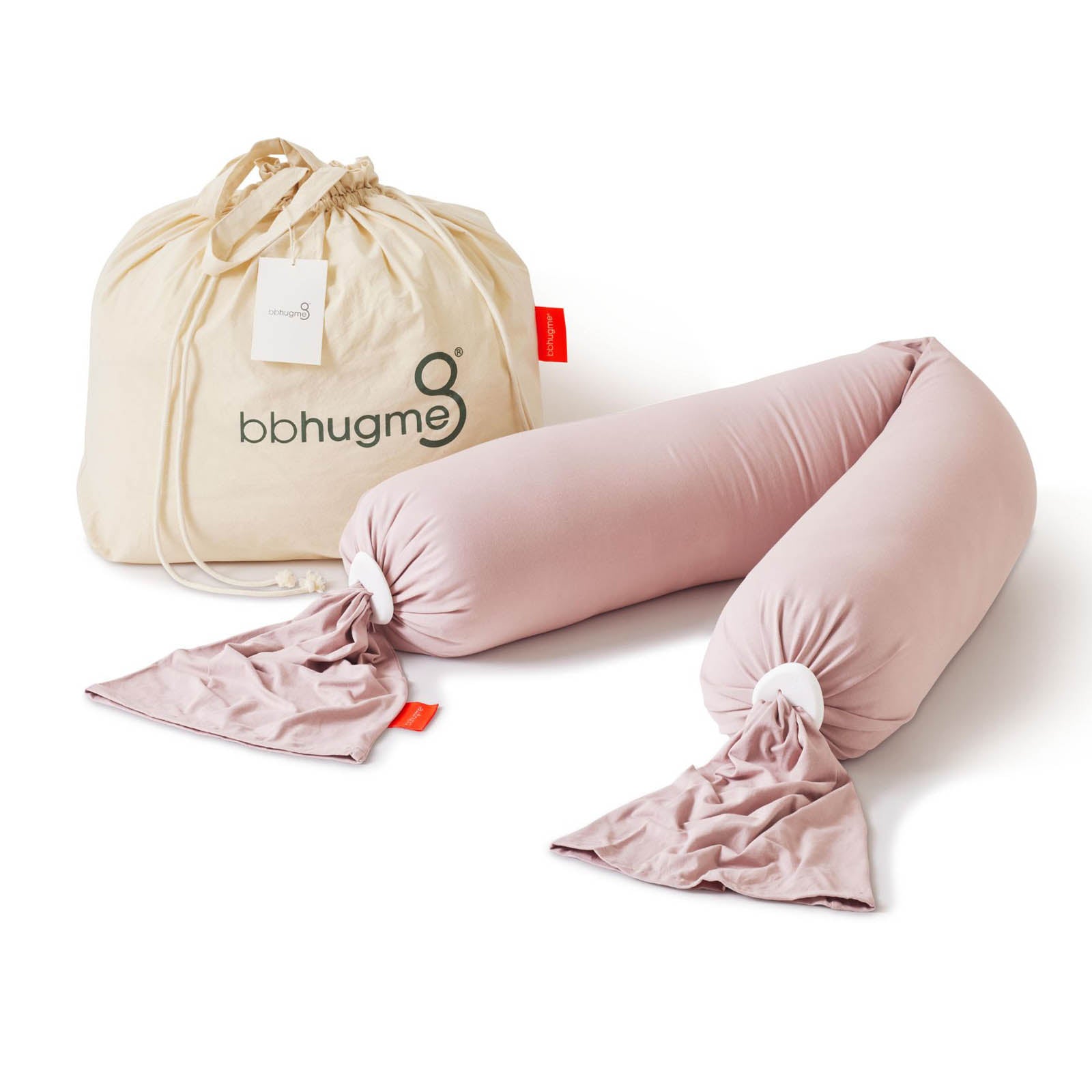 bbhugme Pregnancy Pillow - Dusty Pink