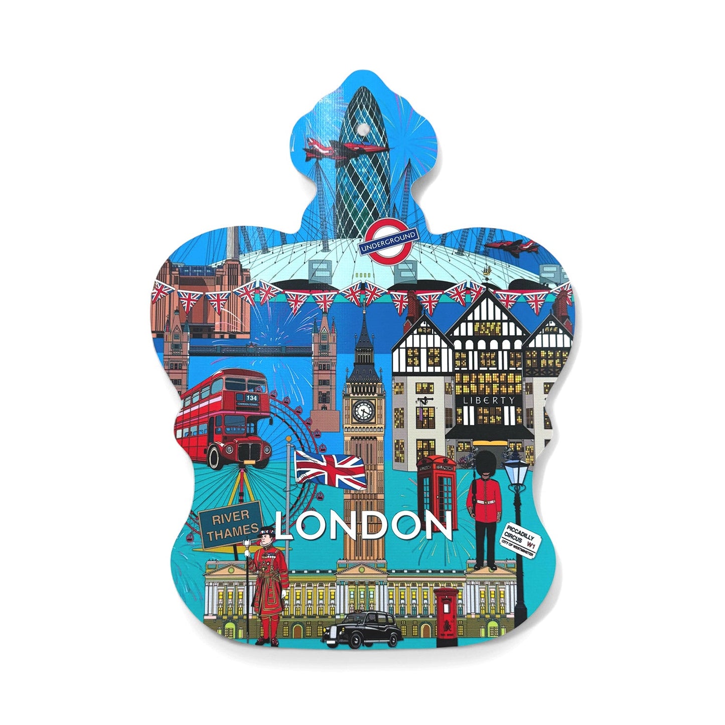 Bean & Bemble London City Crown Shaped Cheeseboard