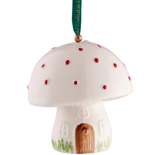 Belleek Toadstool Hanging Ornament