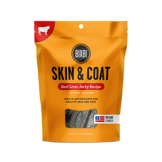 Bixbi Jerky for Skin & Coat Dog Treats