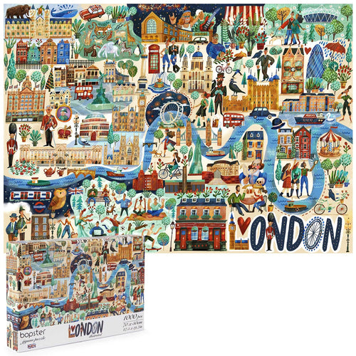 Bopster Map of London 1000pc Puzzle