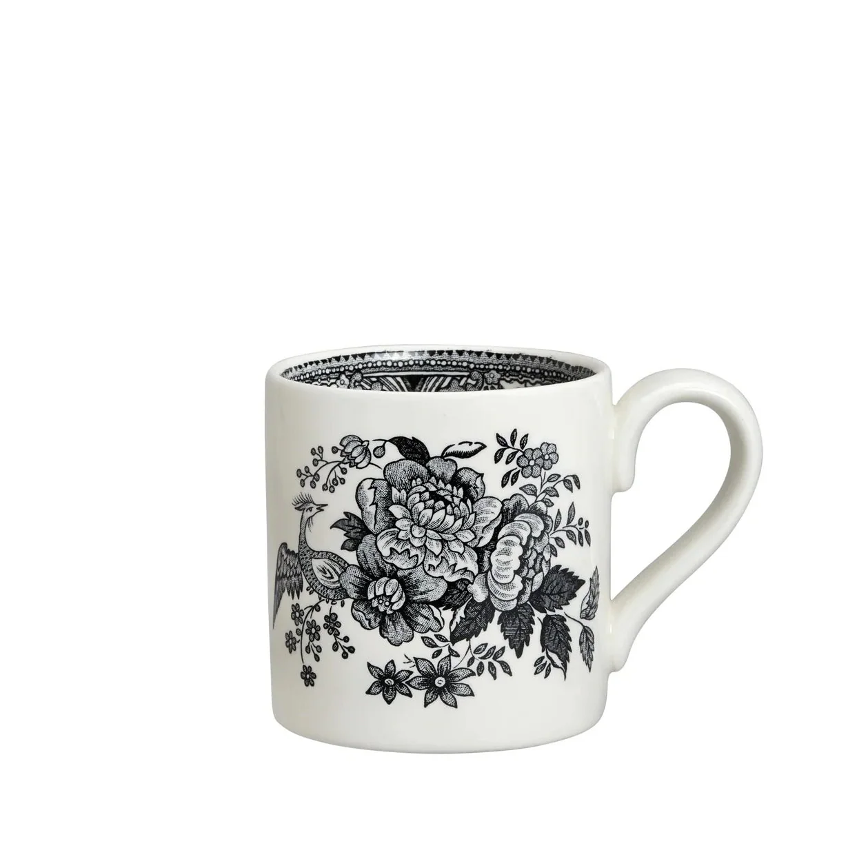 Burleigh Black & White Asiatic Pheasants Mug 284ml/0.5pt