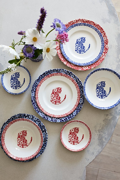 Burleigh Blue Cat Plate 17.5cm