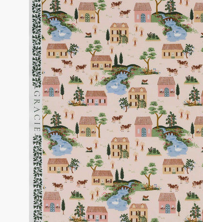 Cotswolds Cotton Fabric - Pink