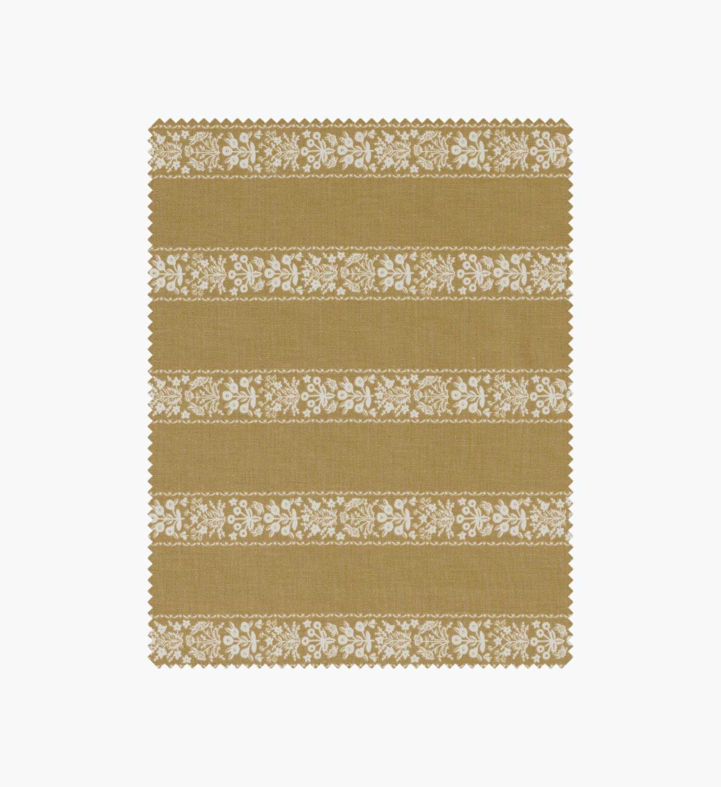 Estee Stripe Cotton Fabric - Orche
