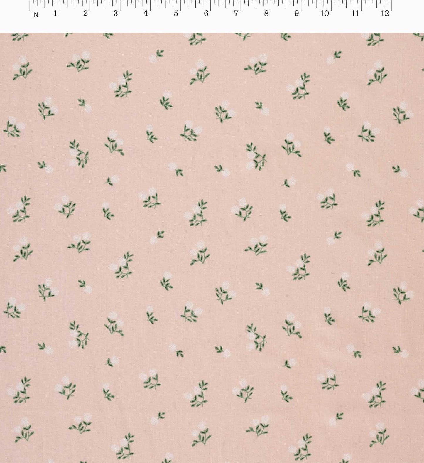 Ditsy Hydrangea Cotton Fabric - Pink