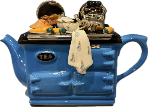 Ceramic Inspirations Beatrix Potter Blue Large Aga Teapot